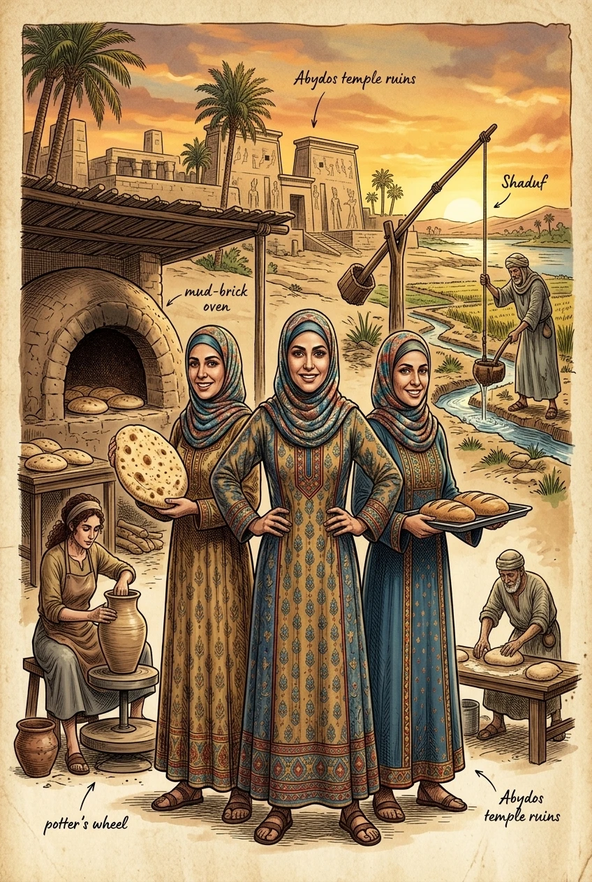 Abydos, Egypt — 图书封面 — Wonder Travel