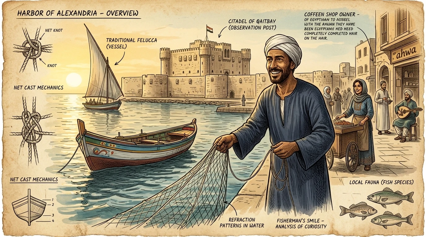Alexandria, Egypt, a coastal city on the Mediterranean, pulses with a history stretching back to Alexander the Great. The Citadel of Qaitbay, built in the 15th… Alexandria, Egypt, a coastal city on the Mediterranean, pulses with a history stretching back to Alexander the Great. The Citadel of Qaitbay, built in the 15th…