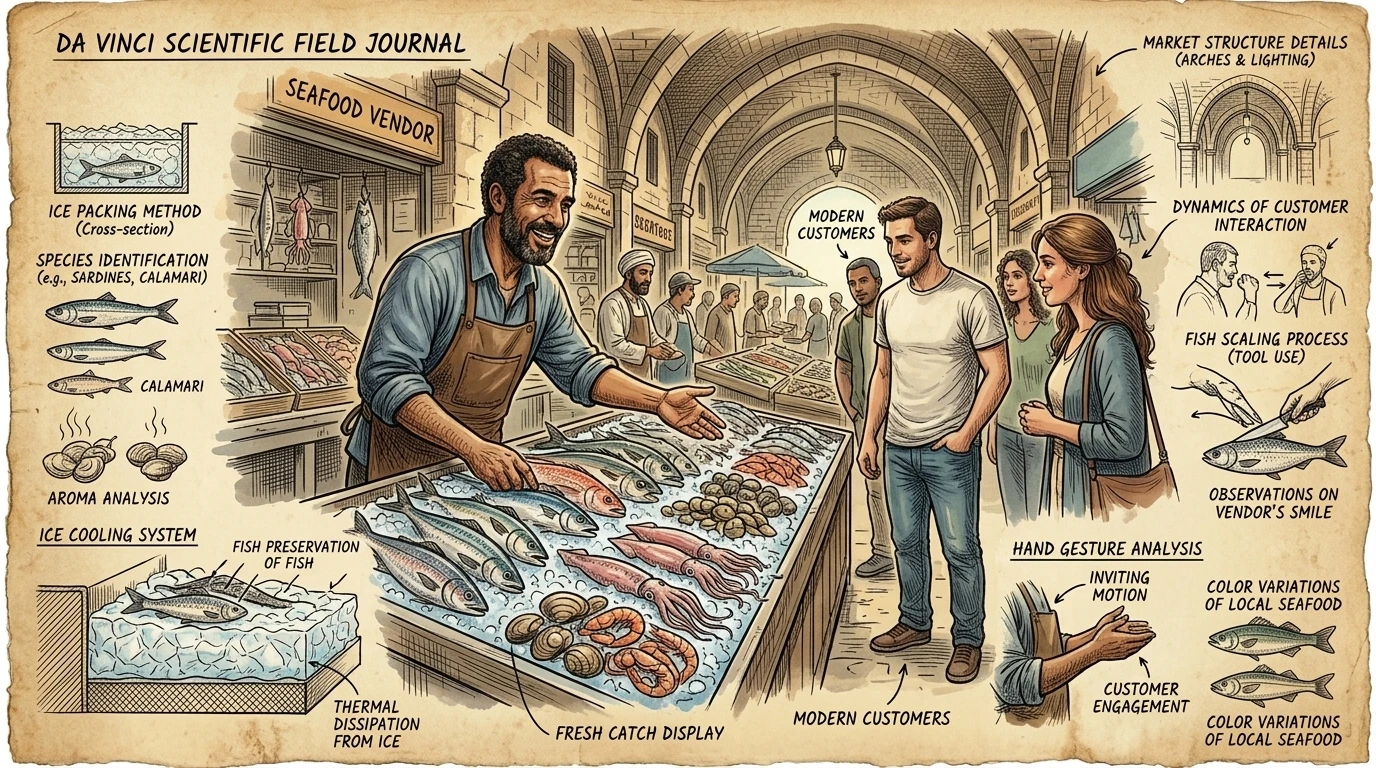 The Alexandria seafood market bursts with the day's catch, a testament to the city's maritime heritage. Fresh fish, shrimp, and calamari are displayed on ice… The Alexandria seafood market bursts with the day's catch, a testament to the city's maritime heritage. Fresh fish, shrimp, and calamari are displayed on ice…