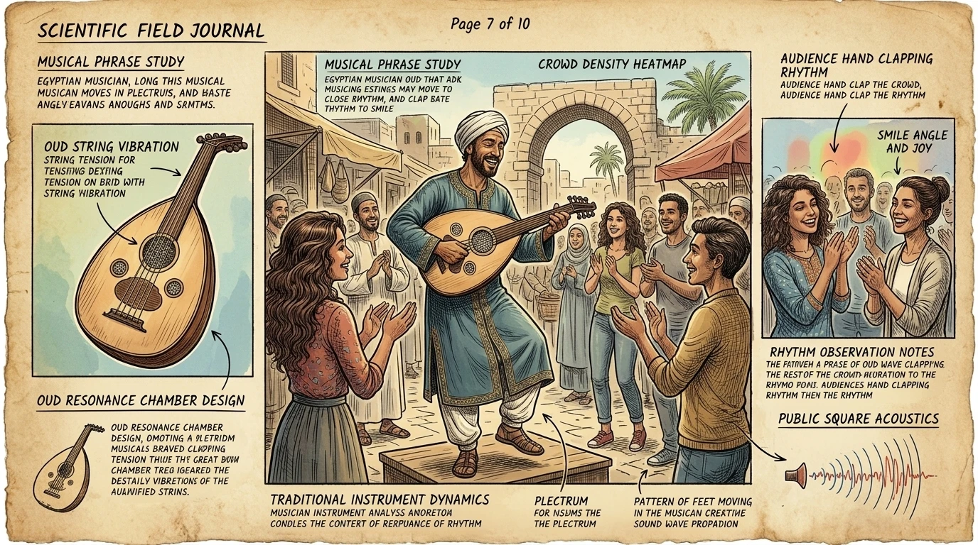 Street performers bring life to Alexandria's public spaces, entertaining crowds with music, dance, and theatrical acts. Musicians play traditional instruments… Street performers bring life to Alexandria's public spaces, entertaining crowds with music, dance, and theatrical acts. Musicians play traditional instruments…