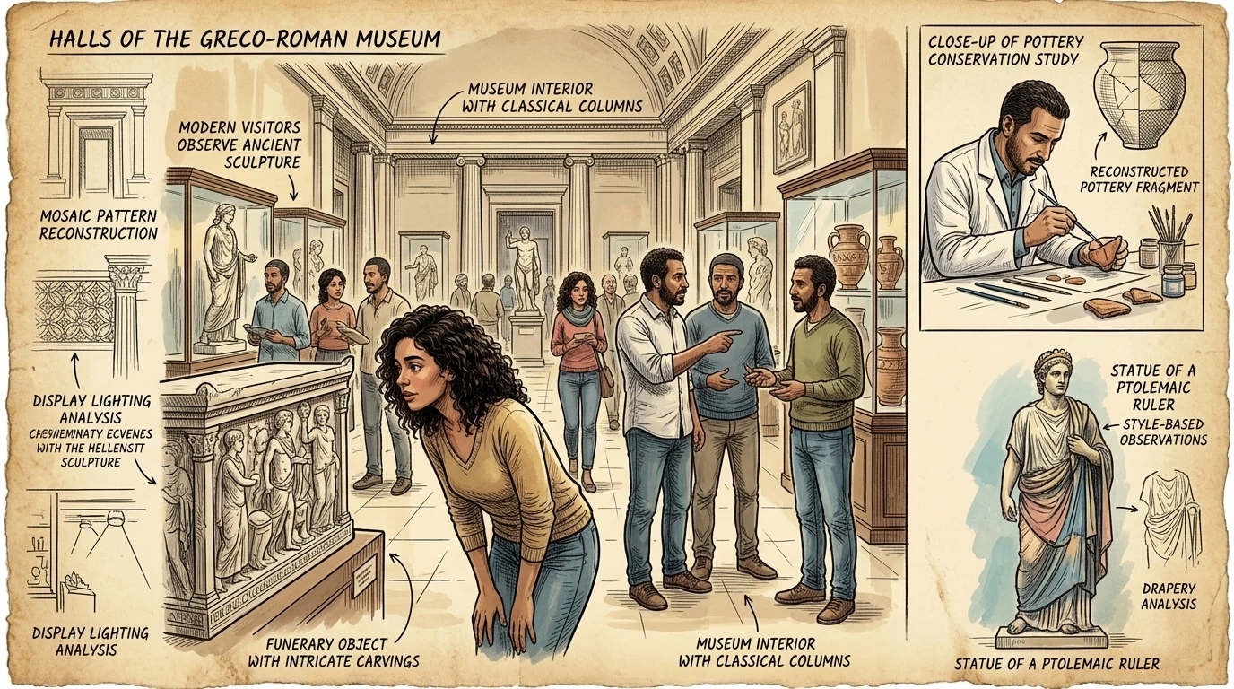 The Greco-Roman Museum in Alexandria is a treasure trove of artifacts from the Hellenistic and Roman periods. This museum contains a remarkable collection of… The Greco-Roman Museum in Alexandria is a treasure trove of artifacts from the Hellenistic and Roman periods. This museum contains a remarkable collection of…