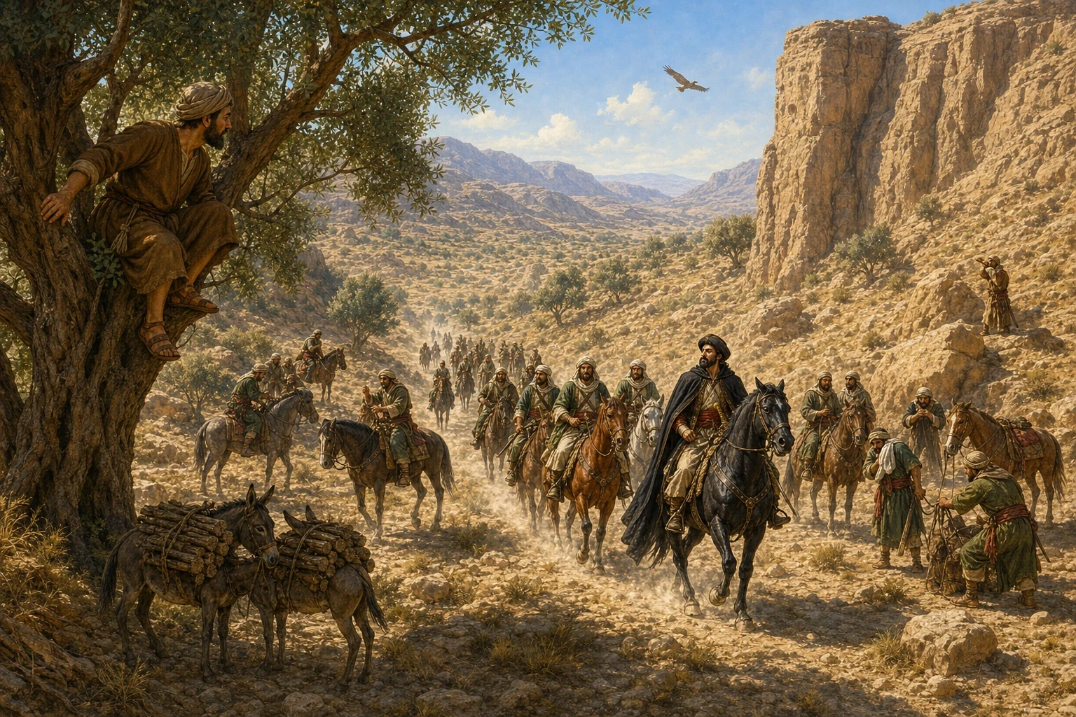 Long ago in a sun-baked land there lived a poor, honest woodcutter named Ali Baba. Each morning he led his little donkeys up into the hills to cut firewood, and… Long ago in a sun-baked land there lived a poor, honest woodcutter named Ali Baba. Each morning he led his little donkeys up into the hills to cut firewood, and…
