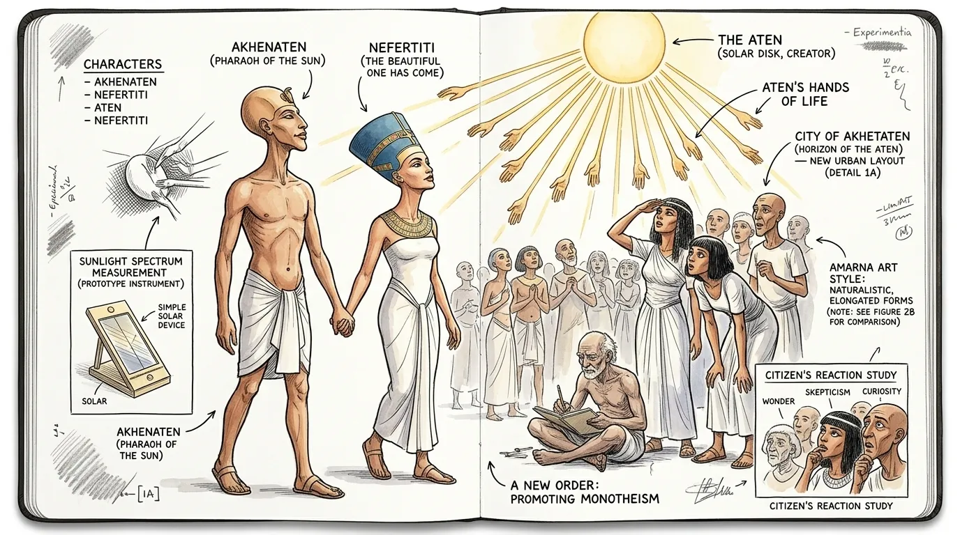 Amidst the New Kingdom's splendor, a radical shift occurred under Akhenaten, who reigned from around 1353 to 1336 BCE. Born Amenhotep IV, he rejected the…