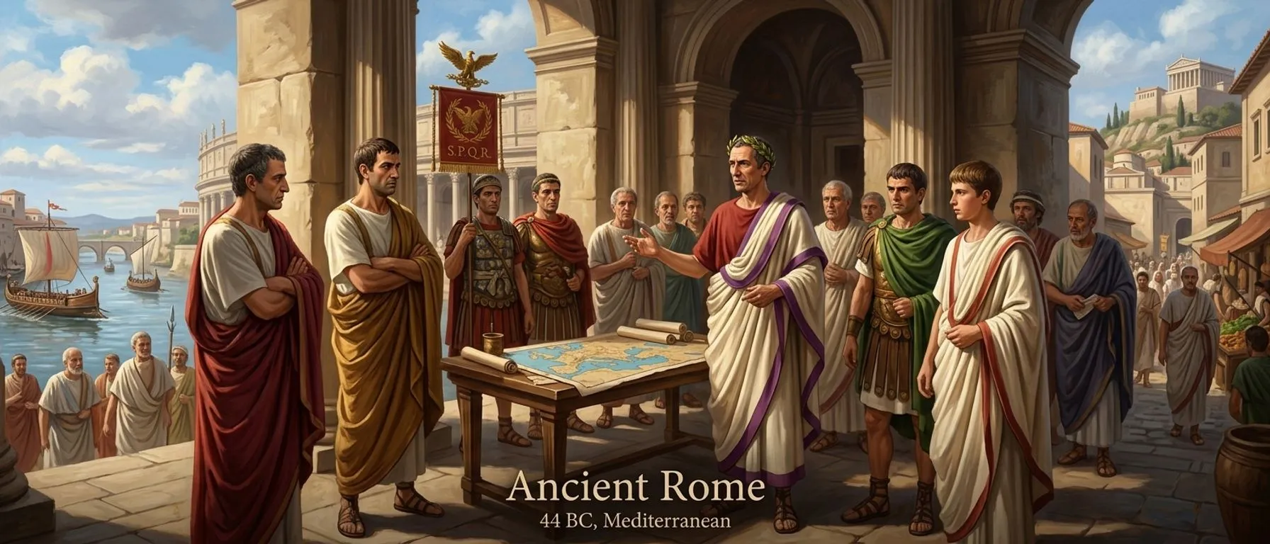 Ancient Rome (44 BC, Mediterranean) — book cover — Wonder History Ancient Rome (44 BC, Mediterranean) — book cover — Wonder History