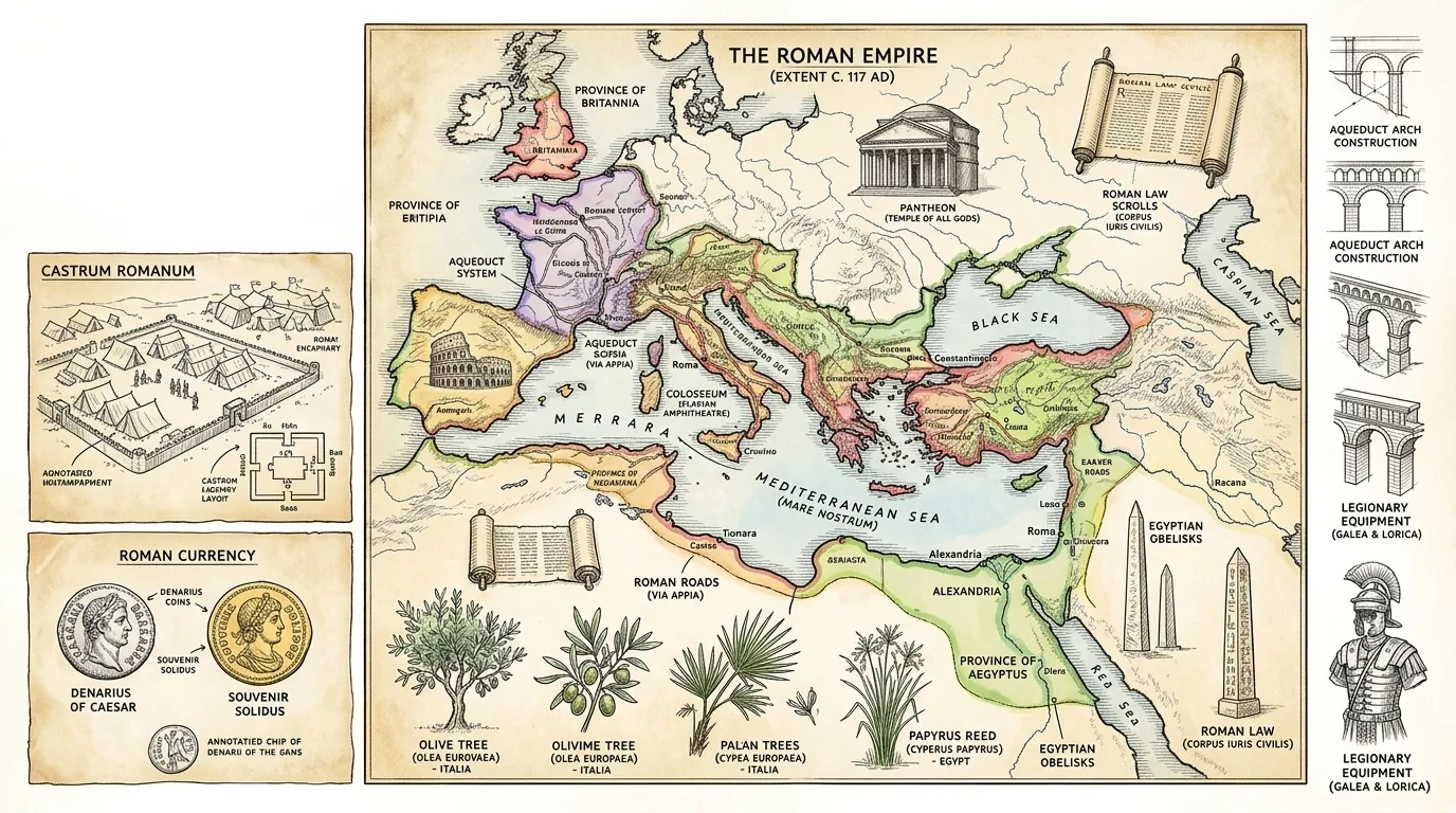 The Roman Empire expanded across Europe, North Africa, and the Middle East. Roman law, architecture, and language shaped Western civilization. The Roman Empire expanded across Europe, North Africa, and the Middle East. Roman law, architecture, and language shaped Western civilization.