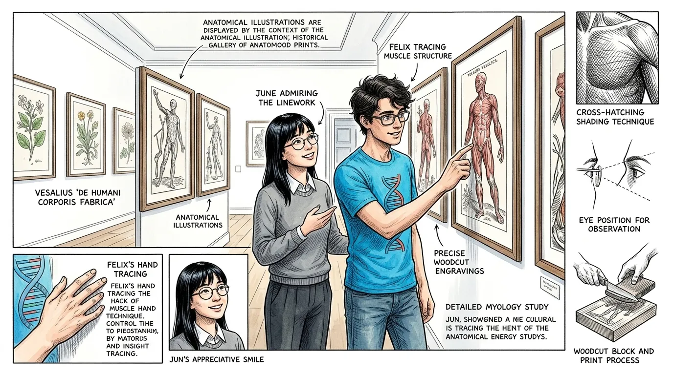 维萨里《人体结构》的视觉冲击力与它的科学准确性密不可分。他与才华横溢的艺术家合作,其中很可能包括提香的学生扬·范·卡尔卡尔。 维萨里《人体结构》的视觉冲击力与它的科学准确性密不可分。他与才华横溢的艺术家合作,其中很可能包括提香的学生扬·范·卡尔卡尔。