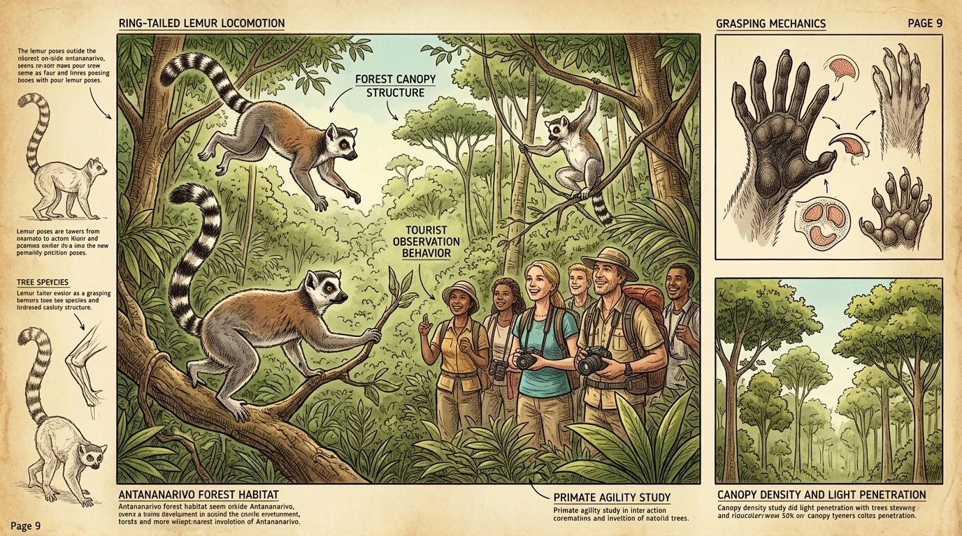 马达加斯加是狐猴的独特家园,在地球上其他任何地方都找不到它们。在塔那那利佛周围的森林里,这些爱玩耍的灵长类动物在树间跳跃,以其滑稽的动作逗乐游客。 马达加斯加是狐猴的独特家园,在地球上其他任何地方都找不到它们。在塔那那利佛周围的森林里,这些爱玩耍的灵长类动物在树间跳跃,以其滑稽的动作逗乐游客。