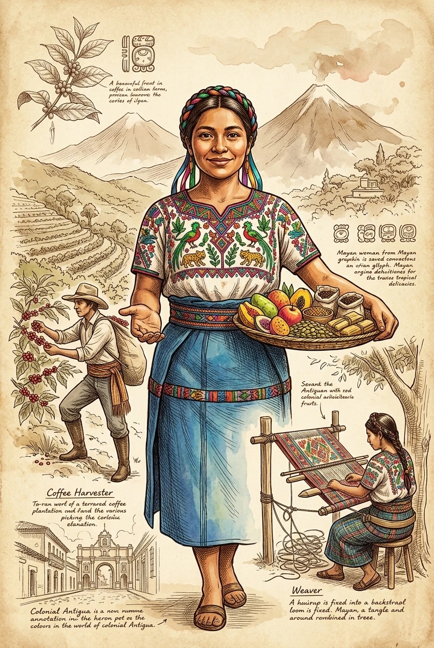 Antigua, Guatemala — 图书封面 — Wonder Travel