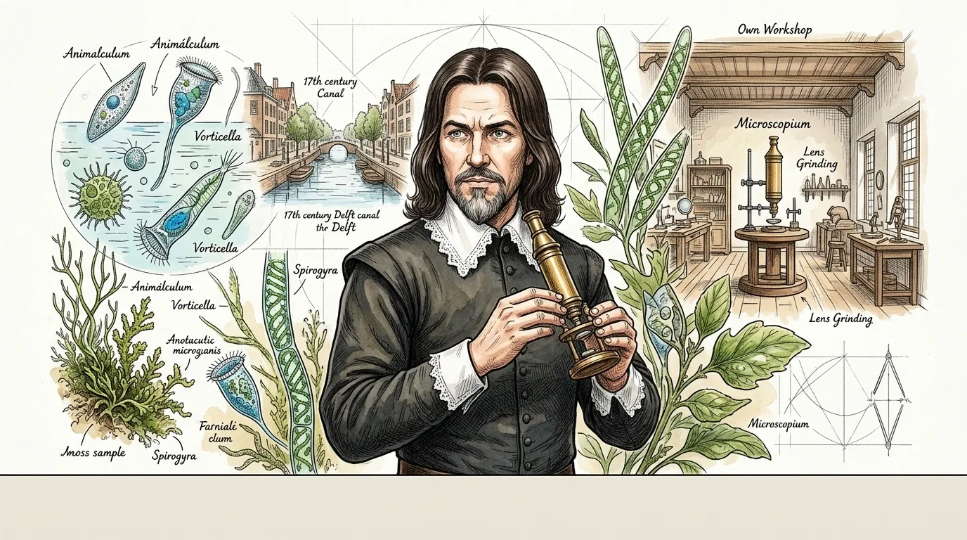 Antonie van Leeuwenhoek — 图书封面 — Wonder Science