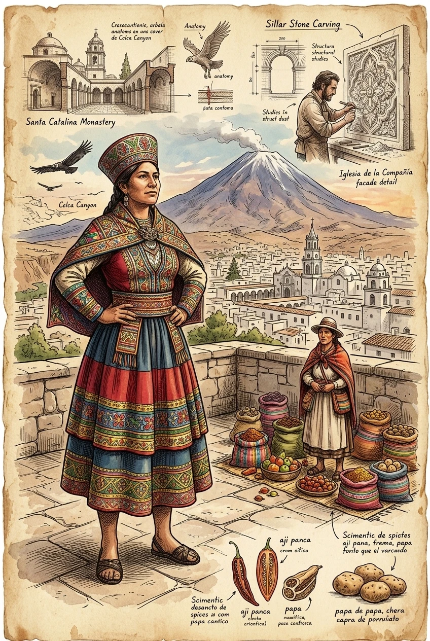 Arequipa, Peru — 图书封面 — Wonder Travel