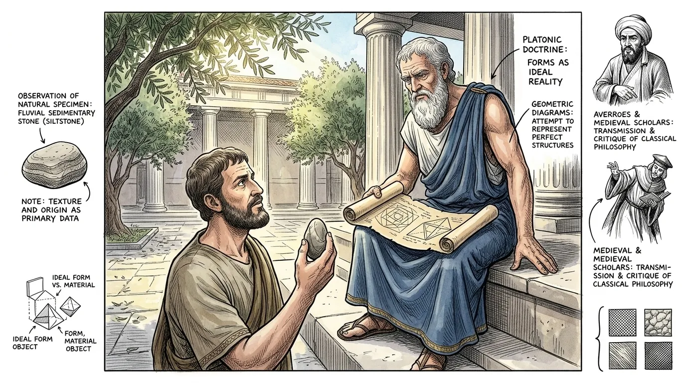 Aristotle, a brilliant student of Plato, grappled with the prevailing philosophical currents of his time. His mentor emphasized transcendent 'Forms' as the… Aristotle, a brilliant student of Plato, grappled with the prevailing philosophical currents of his time. His mentor emphasized transcendent 'Forms' as the…