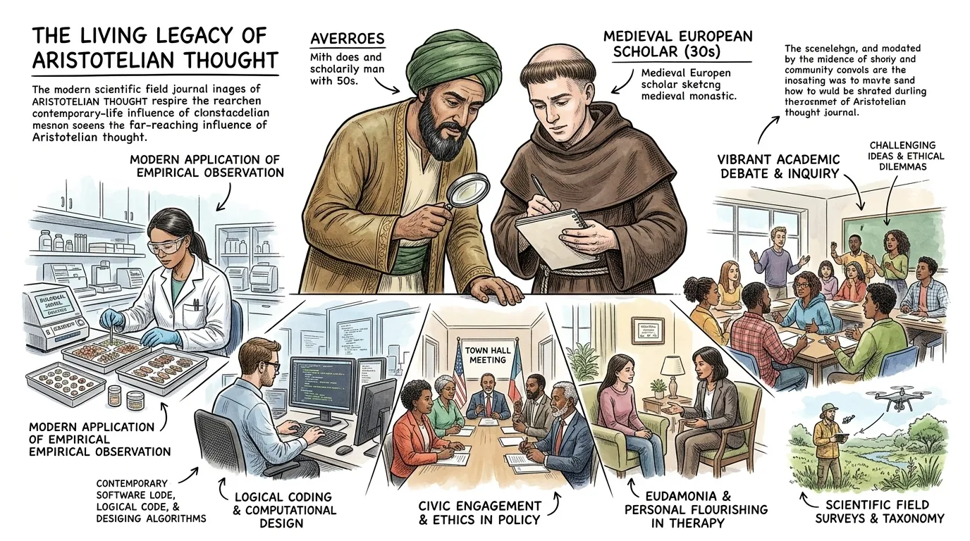 Aristotle's foundational ideas, though ancient, continue to shape our modern world. His contributions to logic, ethics, biology, politics, and the very concept… Aristotle's foundational ideas, though ancient, continue to shape our modern world. His contributions to logic, ethics, biology, politics, and the very concept…