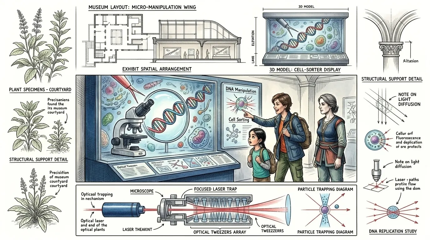 其中一个最引人注目的应用是在生物学领域。科学家现在可以使用光镊来研究细胞的机械特性、操纵脱氧核糖核酸分子,甚至对不同类型的细胞进行分类。 其中一个最引人注目的应用是在生物学领域。科学家现在可以使用光镊来研究细胞的机械特性、操纵脱氧核糖核酸分子,甚至对不同类型的细胞进行分类。