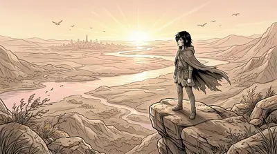 The first rays of dawn touched the horizon, painting the starlight rivers in hues of gold and hope. Ember turned to face the rising sun, a new day dawning on a…