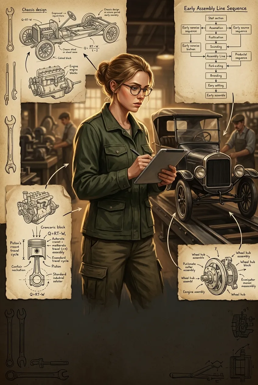 Assembly Line Car Manufacturing — 图书封面 — Wonder Inventions