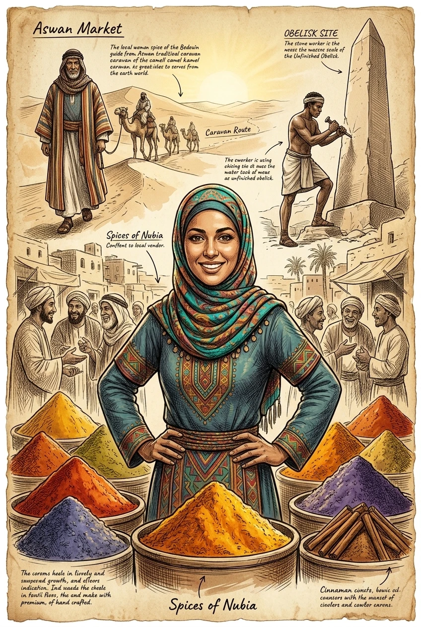 Aswan, Egypt — 图书封面 — Wonder Travel