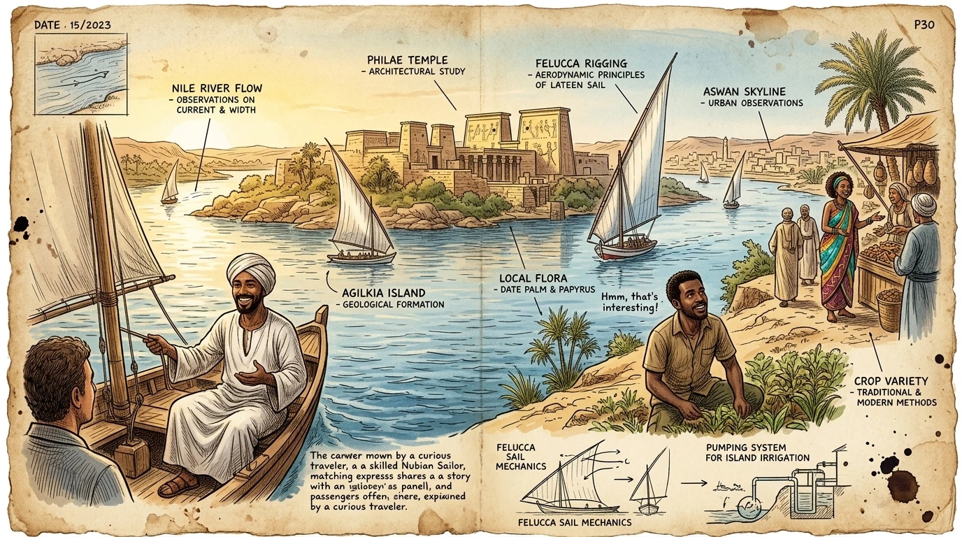Aswan, Egypt's southernmost city, sits on the Nile and has been a vital trading hub since ancient times. The Philae Temple, relocated to Agilkia Island, stands… Aswan, Egypt's southernmost city, sits on the Nile and has been a vital trading hub since ancient times. The Philae Temple, relocated to Agilkia Island, stands…