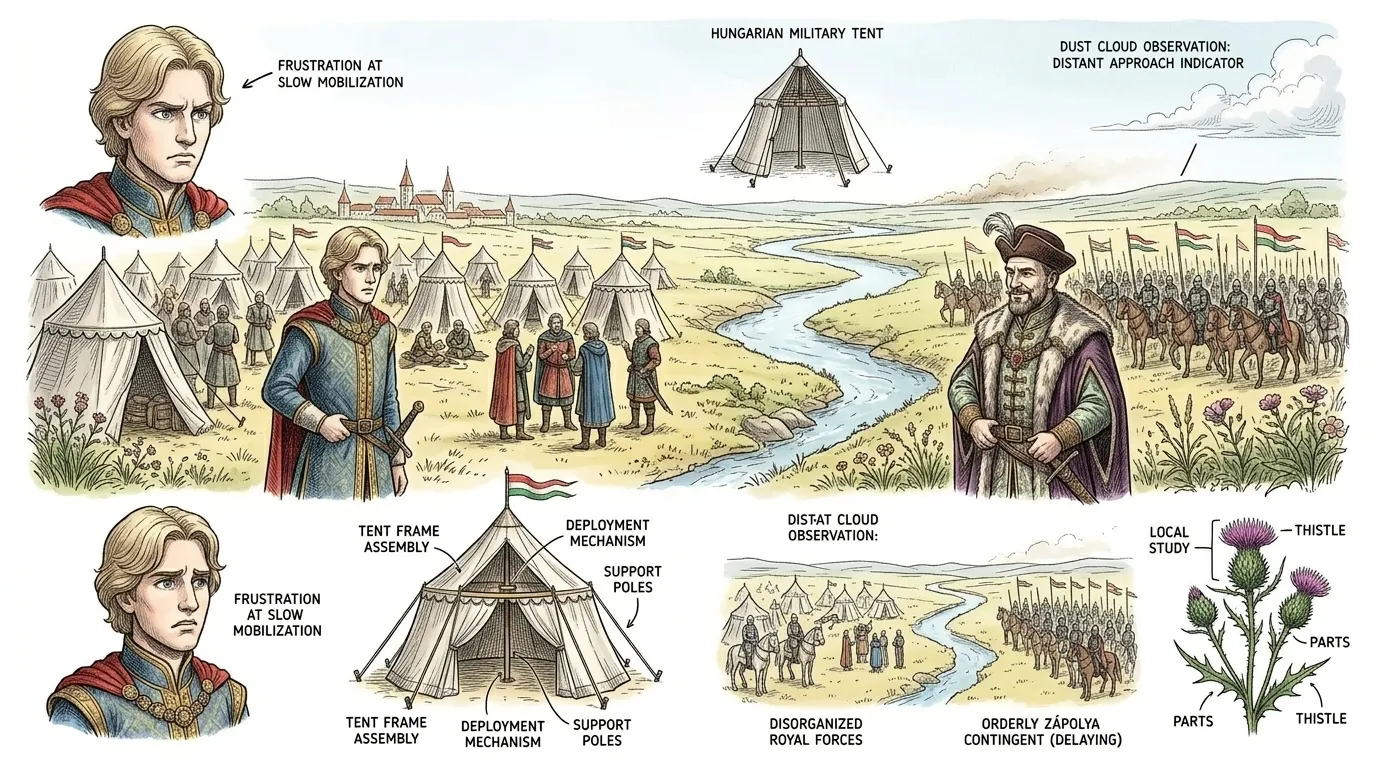 As the Ottoman army advanced through the Balkans, King Louis II finally mobilized the Hungarian forces. However, the response was slow and fragmented.