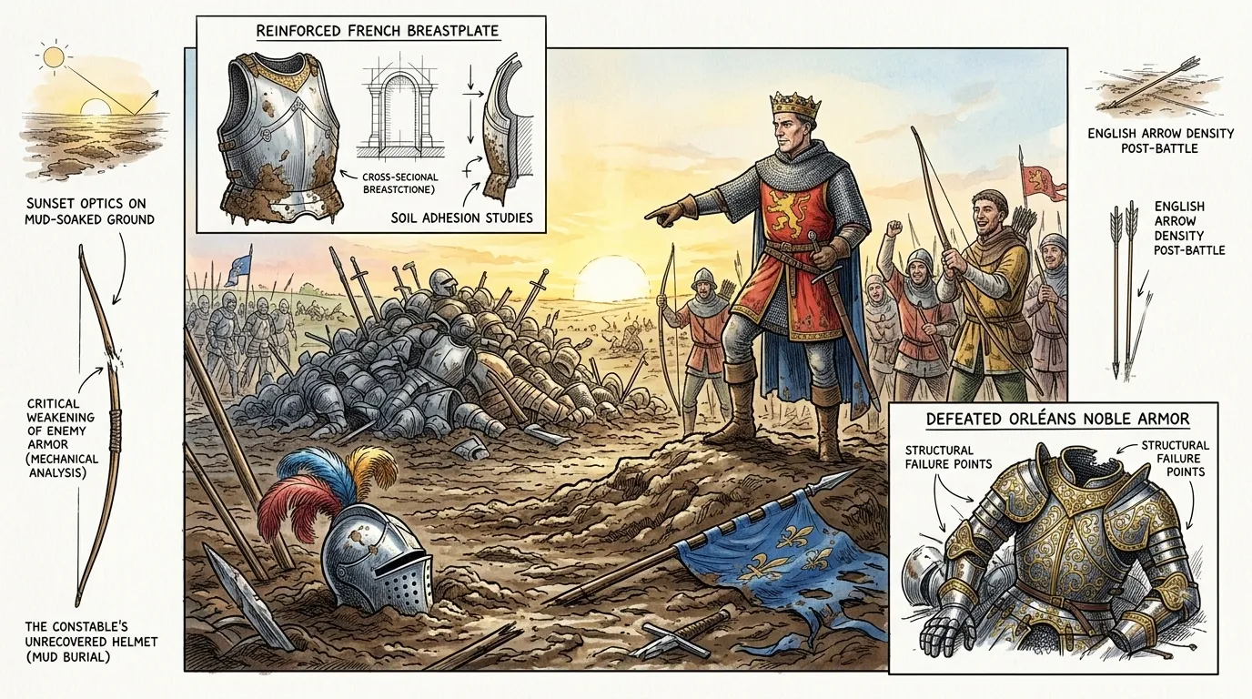 The Battle of Agincourt ended in a decisive English victory. Thousands of French knights and nobles lay dead on the battlefield, including the Constable of…