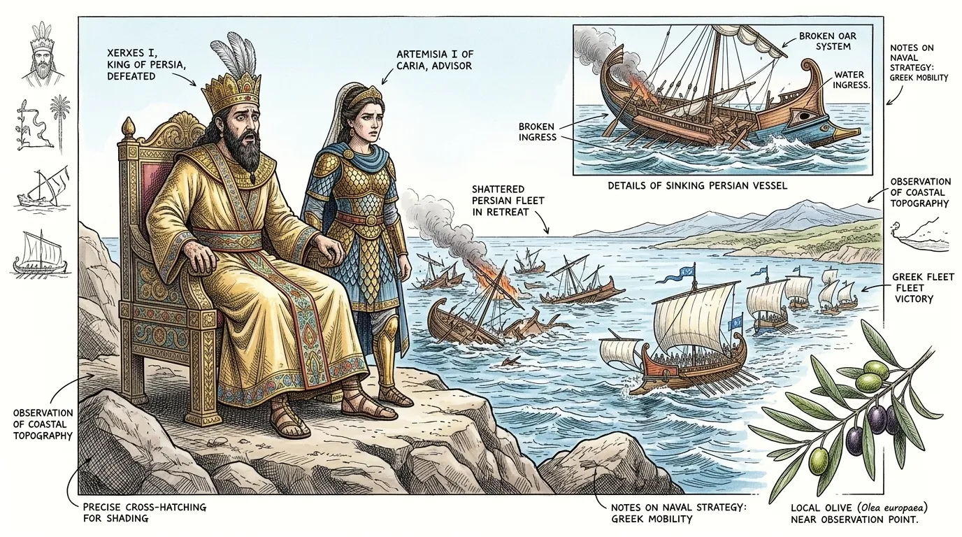 The Battle of Salamis proved to be a decisive victory for the Greeks. The Persian fleet suffered heavy losses, and Xerxes, witnessing the disaster from his…