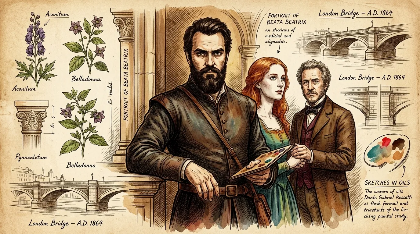 Beata Beatrix by Dante Gabriel Rossetti (London, UK — 1864) — 图书封面 — Wonder Arts