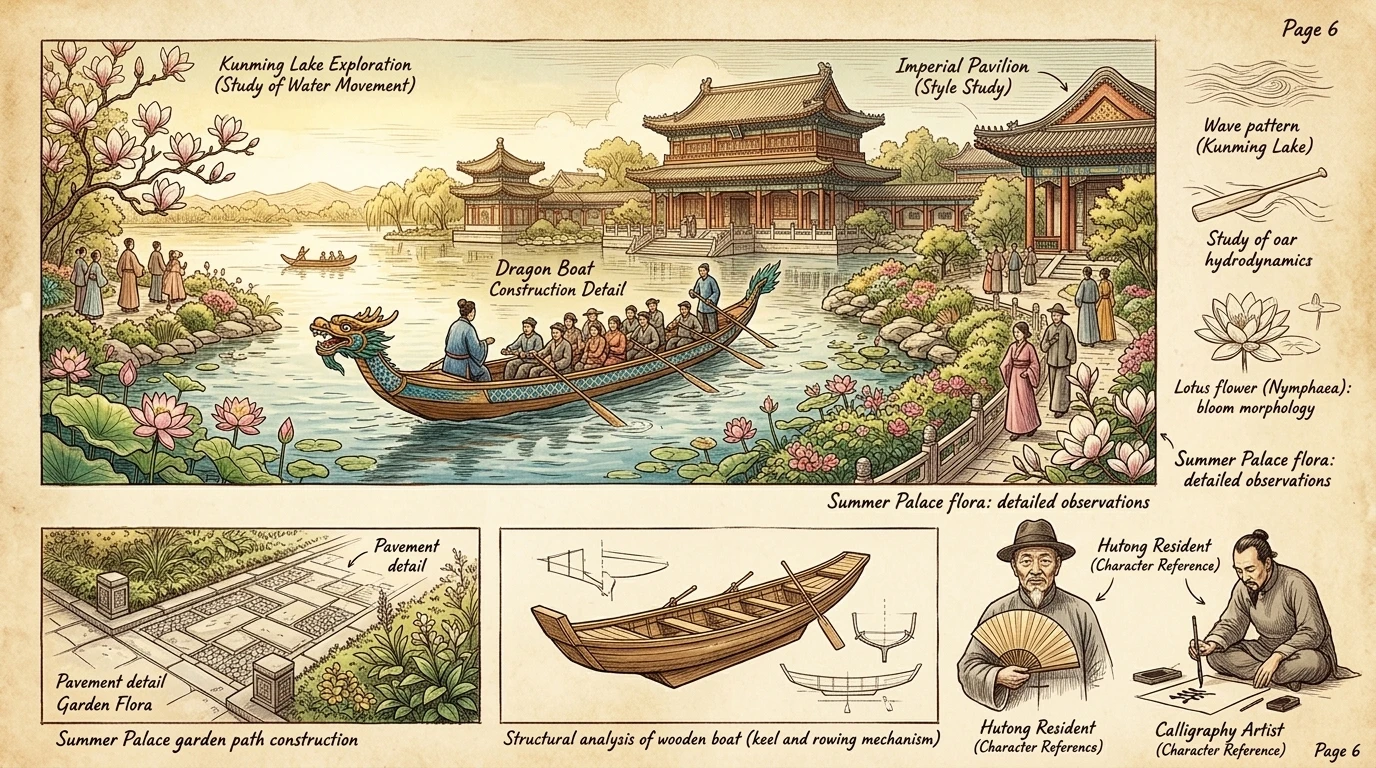 颐和园,这片由湖泊、园林和宫殿组成的广阔建筑群,是清朝时期皇室的避暑行宫。游客可以乘船游览宁静的昆明湖,或漫步于精心打造的园林之中。 颐和园,这片由湖泊、园林和宫殿组成的广阔建筑群,是清朝时期皇室的避暑行宫。游客可以乘船游览宁静的昆明湖,或漫步于精心打造的园林之中。