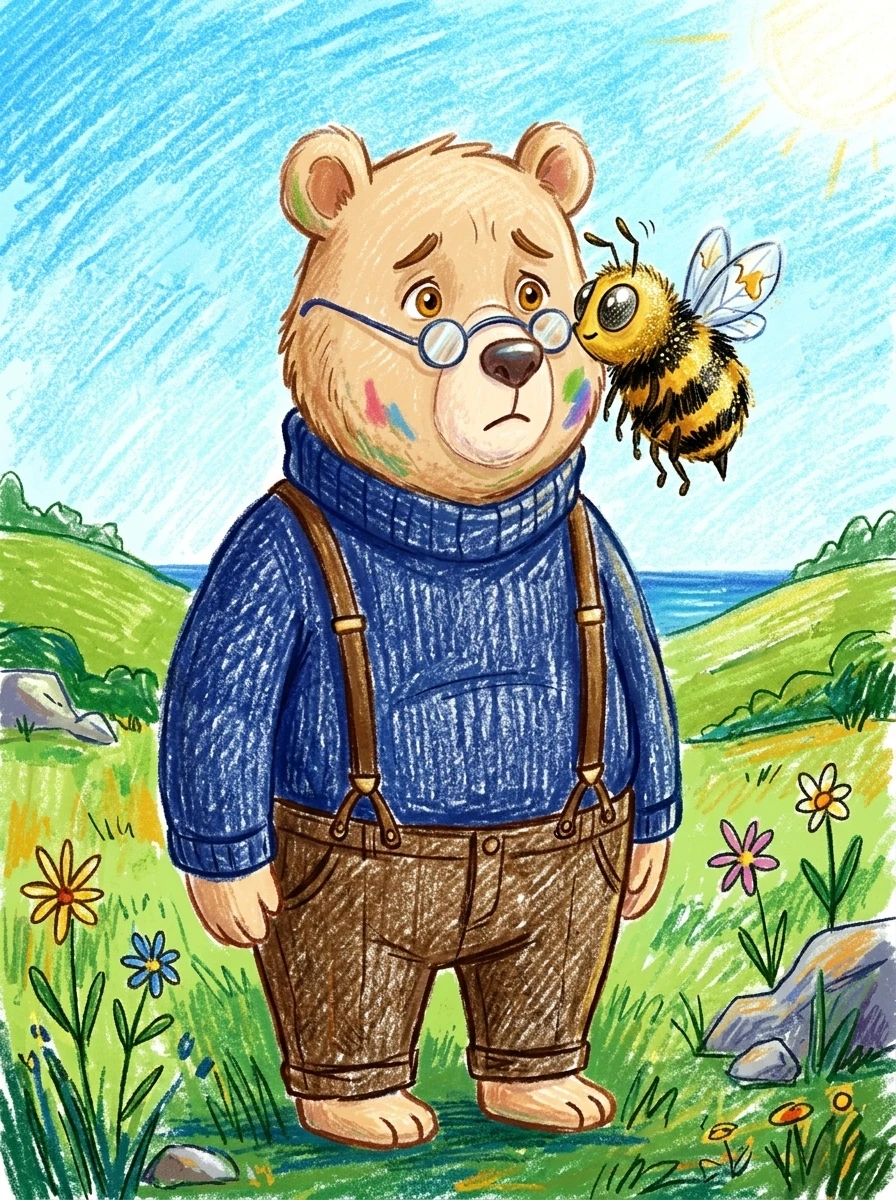 小熊贝瑞和他的蜜蜂朋友 — 图书封面 — Wonder Books