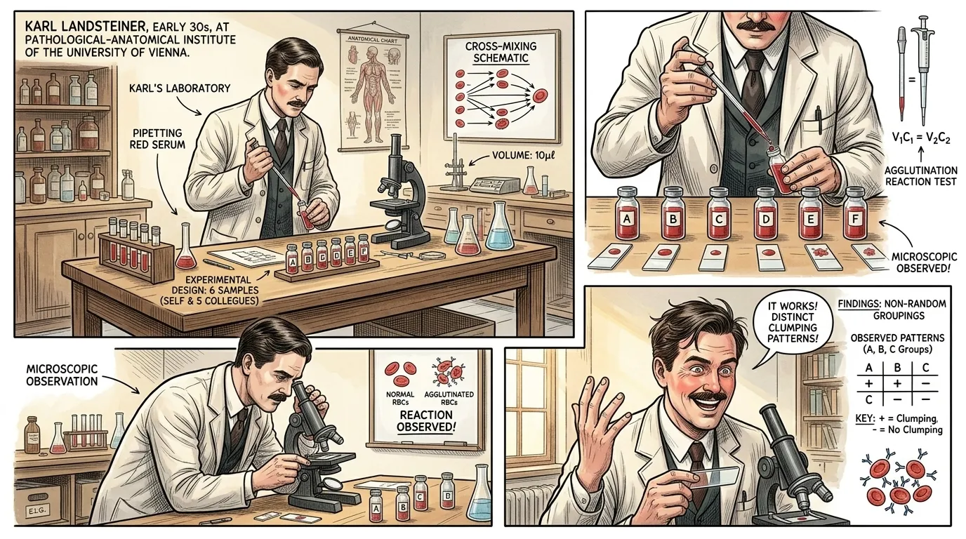 Blood Typing — page 5 illustration — Wonder Inventions Blood Typing — page 5 illustration — Wonder Inventions