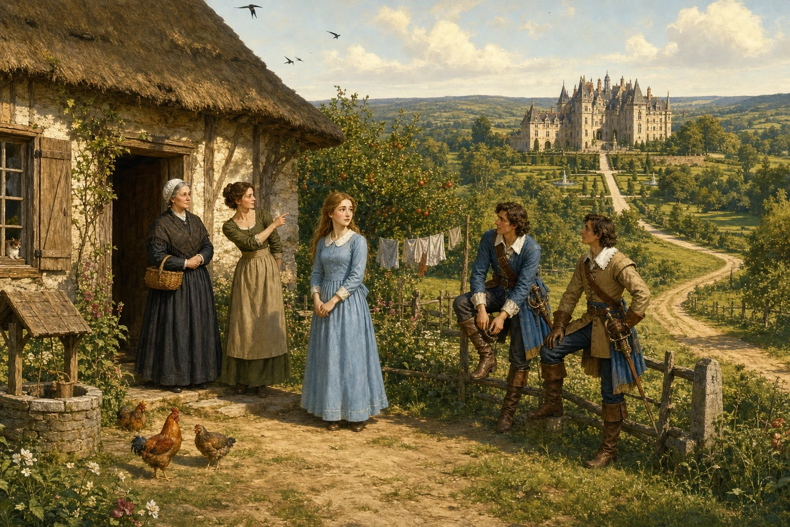 Not far from a certain town there once lived a widow with two daughters and two grown sons. They were not rich, and lived simply in a small house at the edge of… Not far from a certain town there once lived a widow with two daughters and two grown sons. They were not rich, and lived simply in a small house at the edge of…