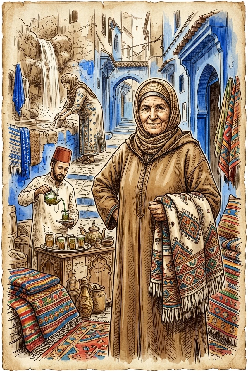 Chefchaouen, Morocco — 图书封面 — Wonder Travel