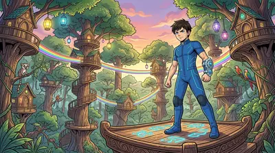 Kaelen, conosciuto come Chrono Kid, si aggiustò il guanto temporale al polso. I suoi intricati ingranaggi ronzavano dolcemente, segno del potere che brandiva.