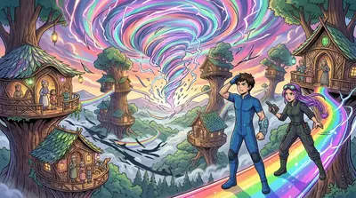 Chrono Kid e il Vortice Temporale — page 4 illustration — Wonder Books