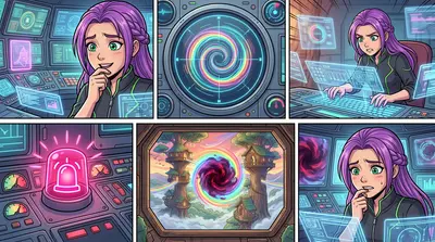 "Ce la sta facendo!" esclamò Lyra, osservando il vortice restringersi sui suoi monitor. "Lo stabilizzatore funziona!" Ma poi, un nuovo allarme suonò.