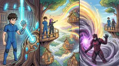 La luce colpì il Chronarium. Un'onda di energia si propagò verso l'esterno, avvolgendo l'intero villaggio. Zarthus urlò mentre l'energia temporale si invertiva…