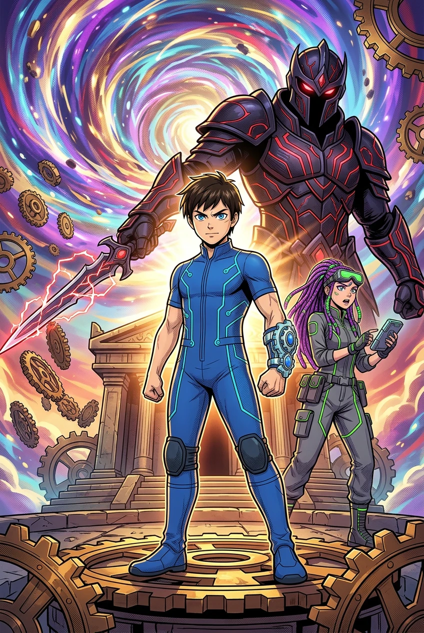 Chrono Kid e il Vortice Temporale — copertina del libro — Wonder Books