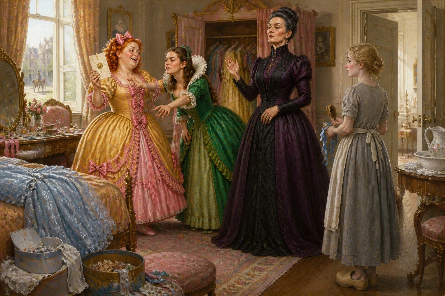 One morning a royal messenger rode down the lane and left a stiff cream card sealed with gold. The King was giving a great ball at the palace, and every young…