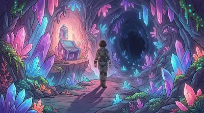 Elara stepped into the unknown. The crystal cave echoed with a symphony of potential. Her journey had just begun. The future of the digital world rested on her…