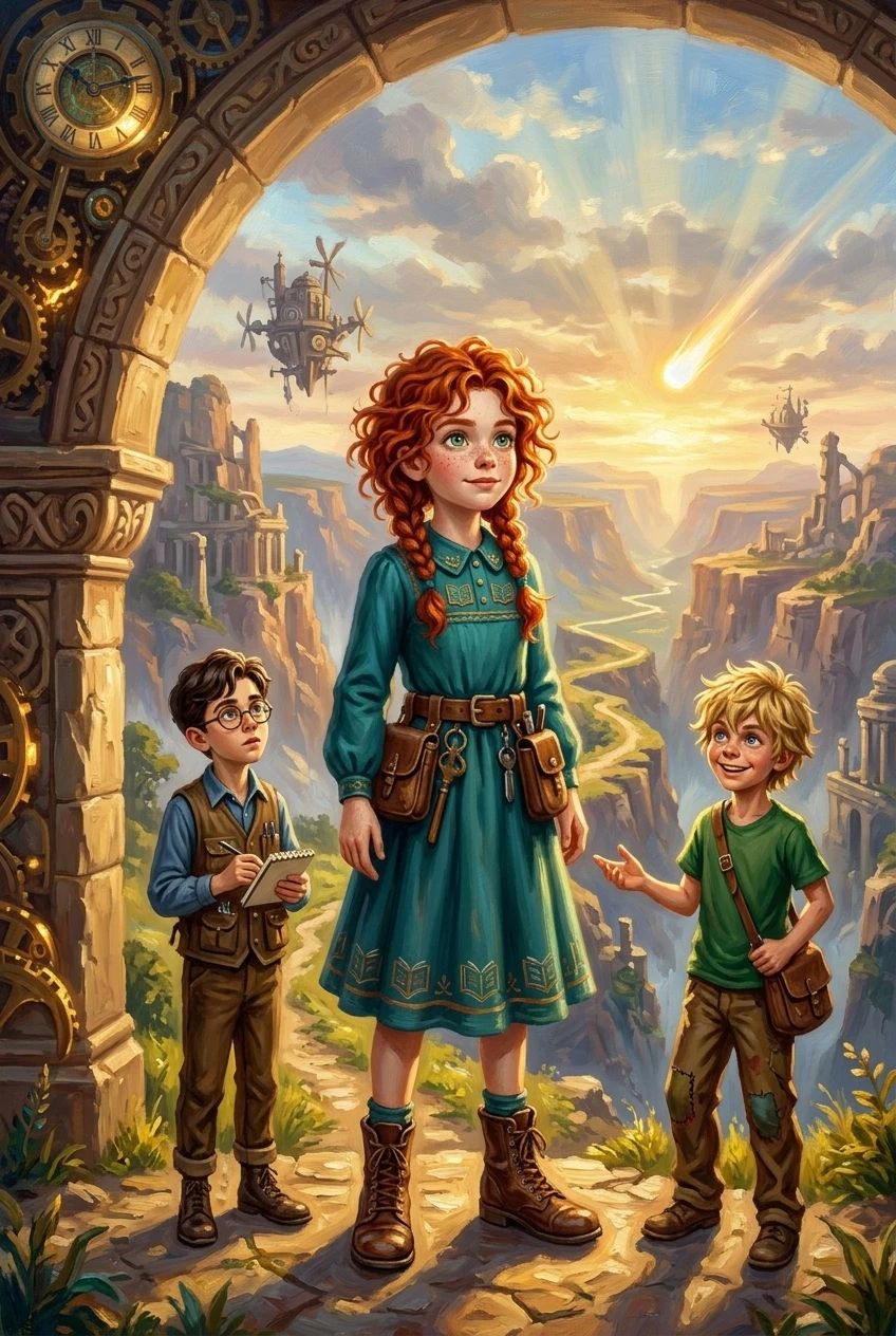 发条之心，彗星的勇敢旋律 — 图书封面 — Wonder Books