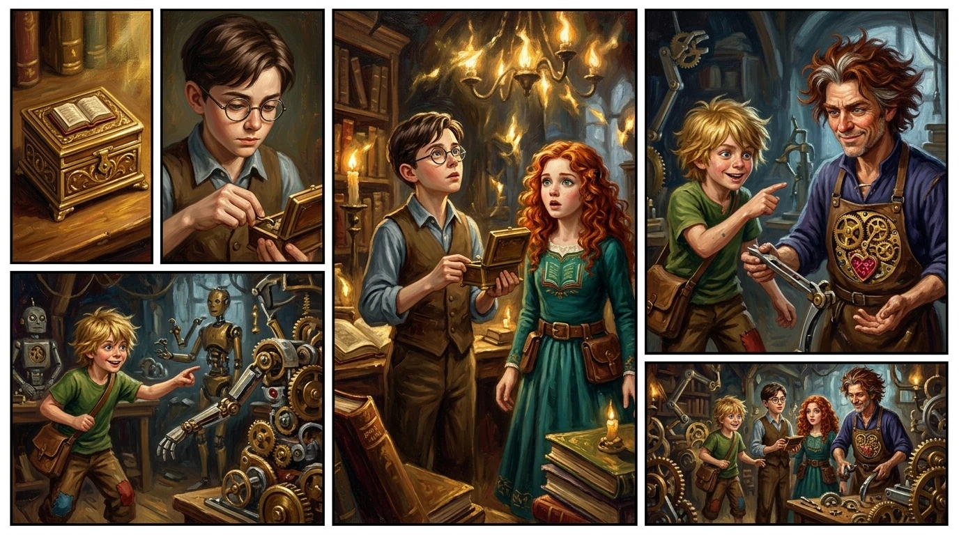 发条之心,彗星的勇敢旋律 — page 6 illustration — Wonder Books 发条之心,彗星的勇敢旋律 — page 6 illustration — Wonder Books