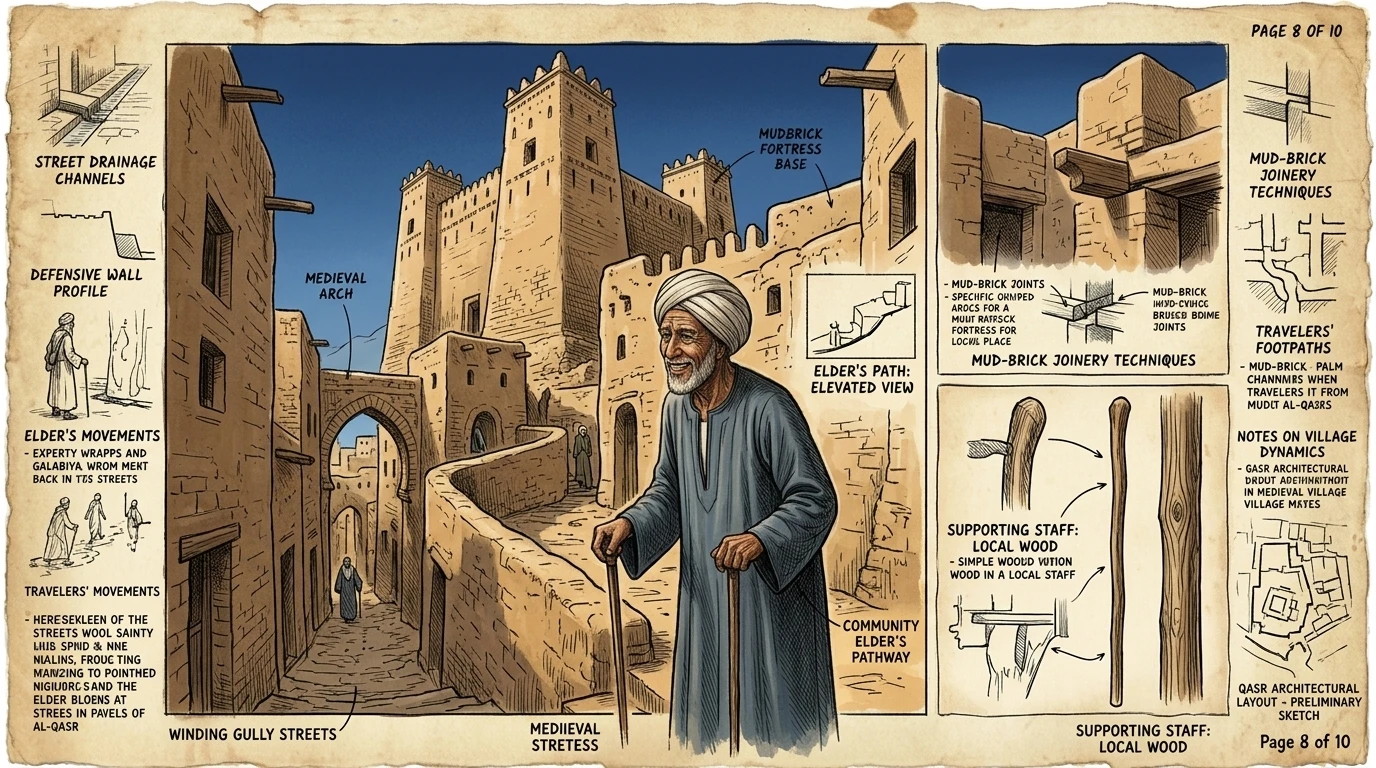 中世纪伊斯兰村落阿尔卡萨(Al-Qasr)及其高耸的泥砖堡垒,让人得以一窥达赫拉(Dakhla)的过去。狭窄蜿蜒的街道引人探索与发现。 中世纪伊斯兰村落阿尔卡萨(Al-Qasr)及其高耸的泥砖堡垒,让人得以一窥达赫拉(Dakhla)的过去。狭窄蜿蜒的街道引人探索与发现。