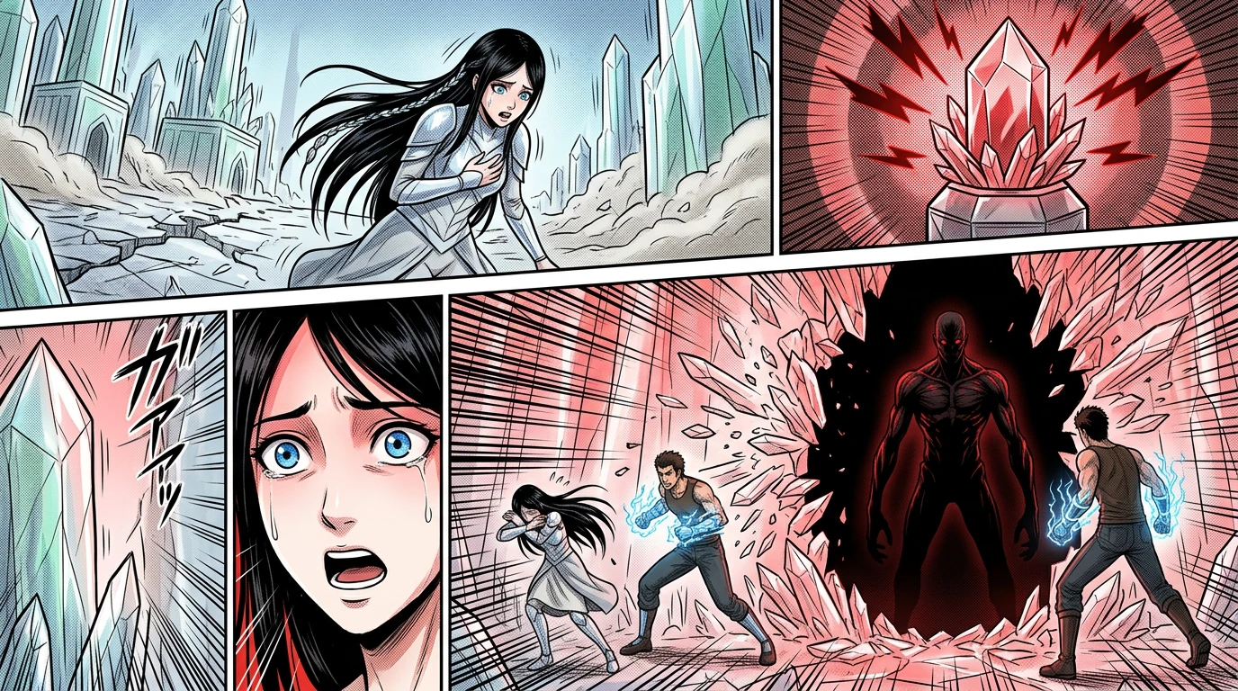 突然,地面颤抖起来。警报声大作!水晶墙的一部分碎裂,露出了一个黑暗的通道。一个巨大的身影站在入口处。“地表……被攻破了! 突然,地面颤抖起来。警报声大作!水晶墙的一部分碎裂,露出了一个黑暗的通道。一个巨大的身影站在入口处。“地表……被攻破了!