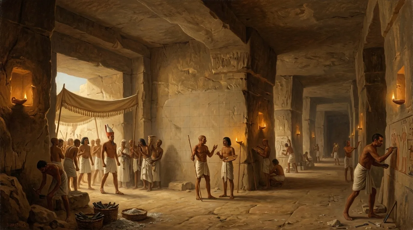 Deep within the cool, meticulously carved chambers of a royal tomb in the Valley of the Kings, around 1250 BC, the air hung heavy with the scent of rock dust…