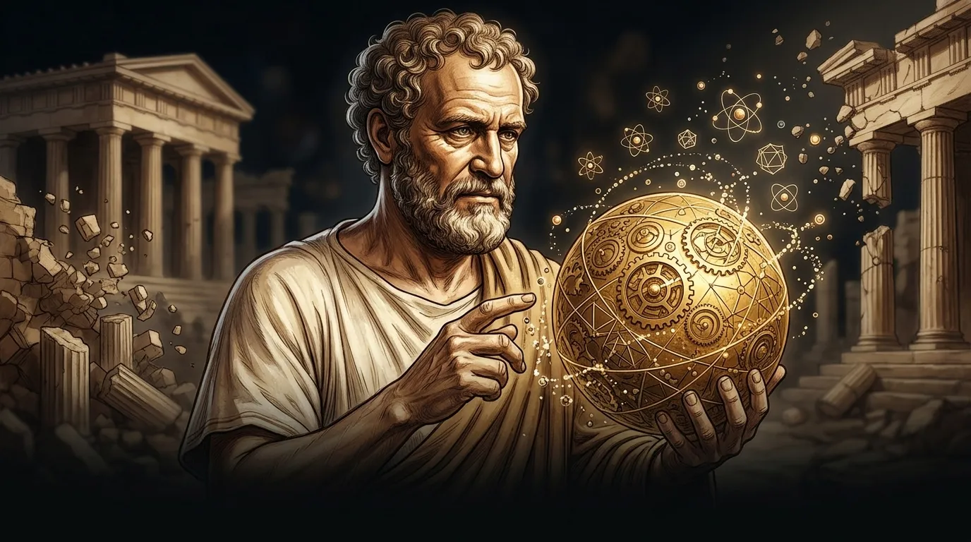 Democritus — 图书封面 — Wonder Philosophy
