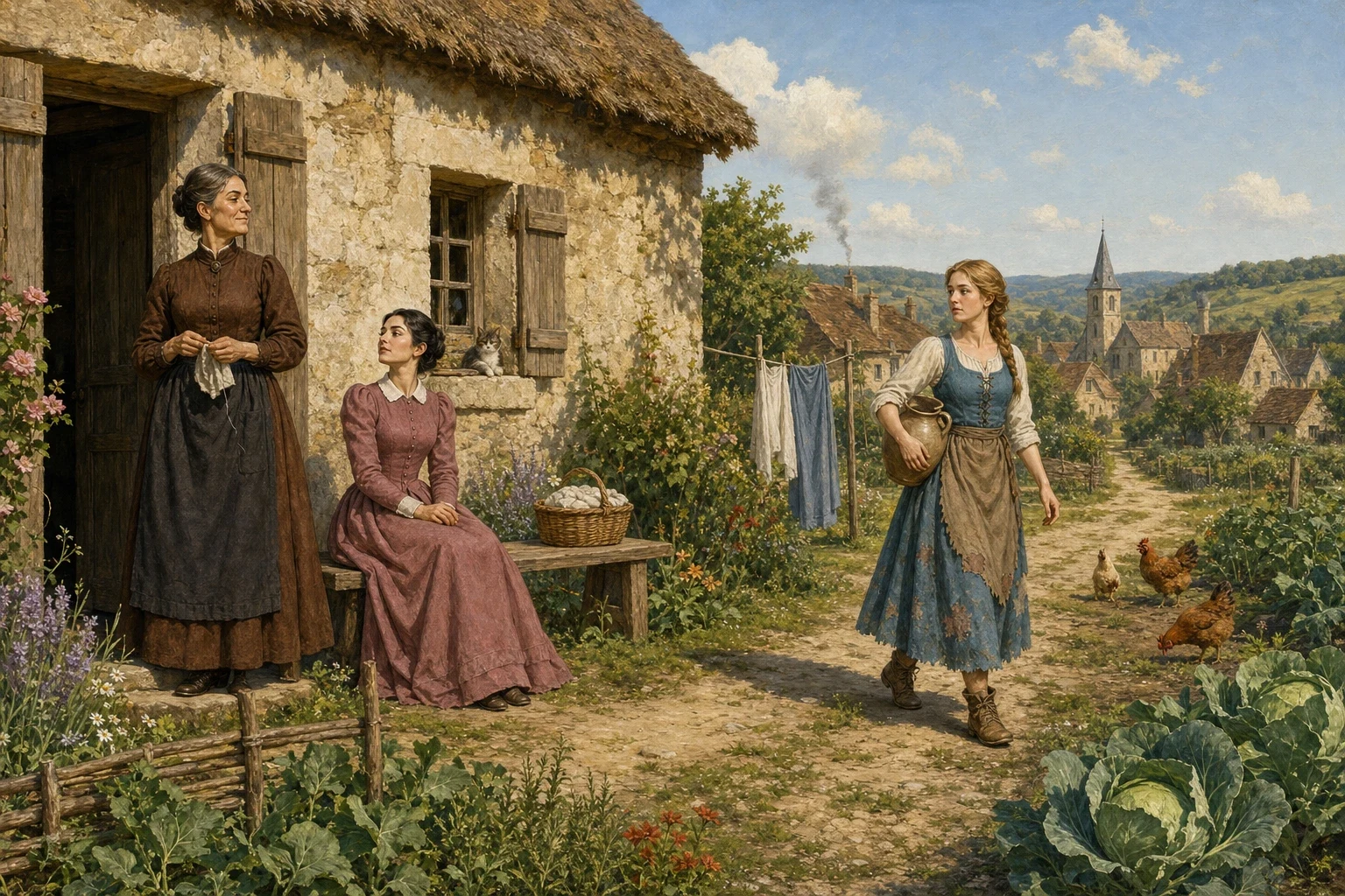 Once there lived a widow who had two daughters. The elder daughter was exactly like her mother, both in looks and in temper, and whoever met the one might have… Once there lived a widow who had two daughters. The elder daughter was exactly like her mother, both in looks and in temper, and whoever met the one might have…