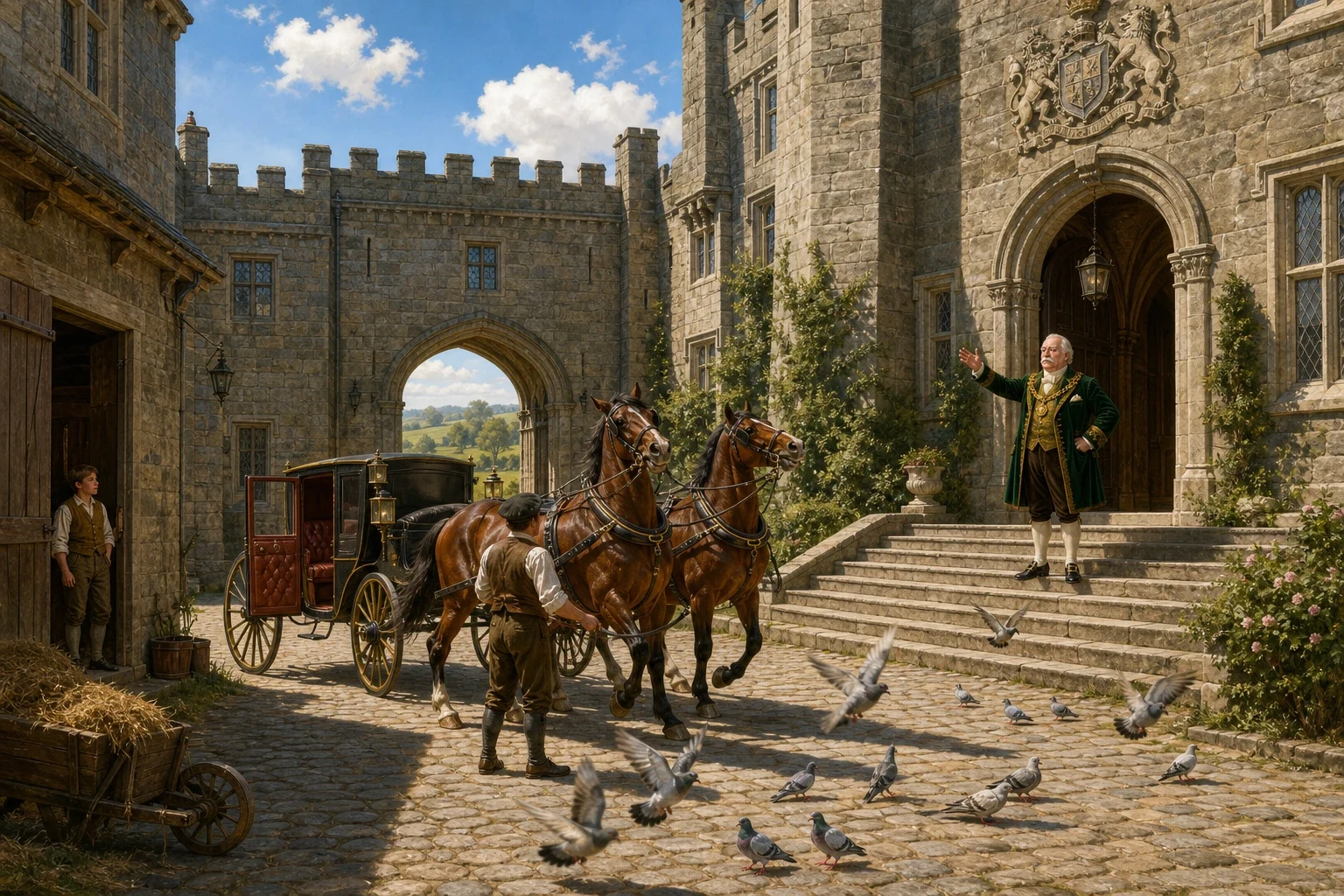 Not far away stood a great stone castle, where a rich lord lived. A large sum of money had gone missing from his strongbox, and though he had questioned… Not far away stood a great stone castle, where a rich lord lived. A large sum of money had gone missing from his strongbox, and though he had questioned…