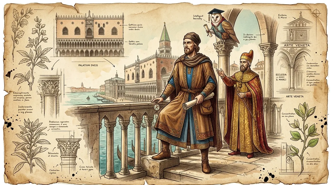 Doge’s Palace (Venice, Italy — 1340) — 图书封面 — Wonder Arts