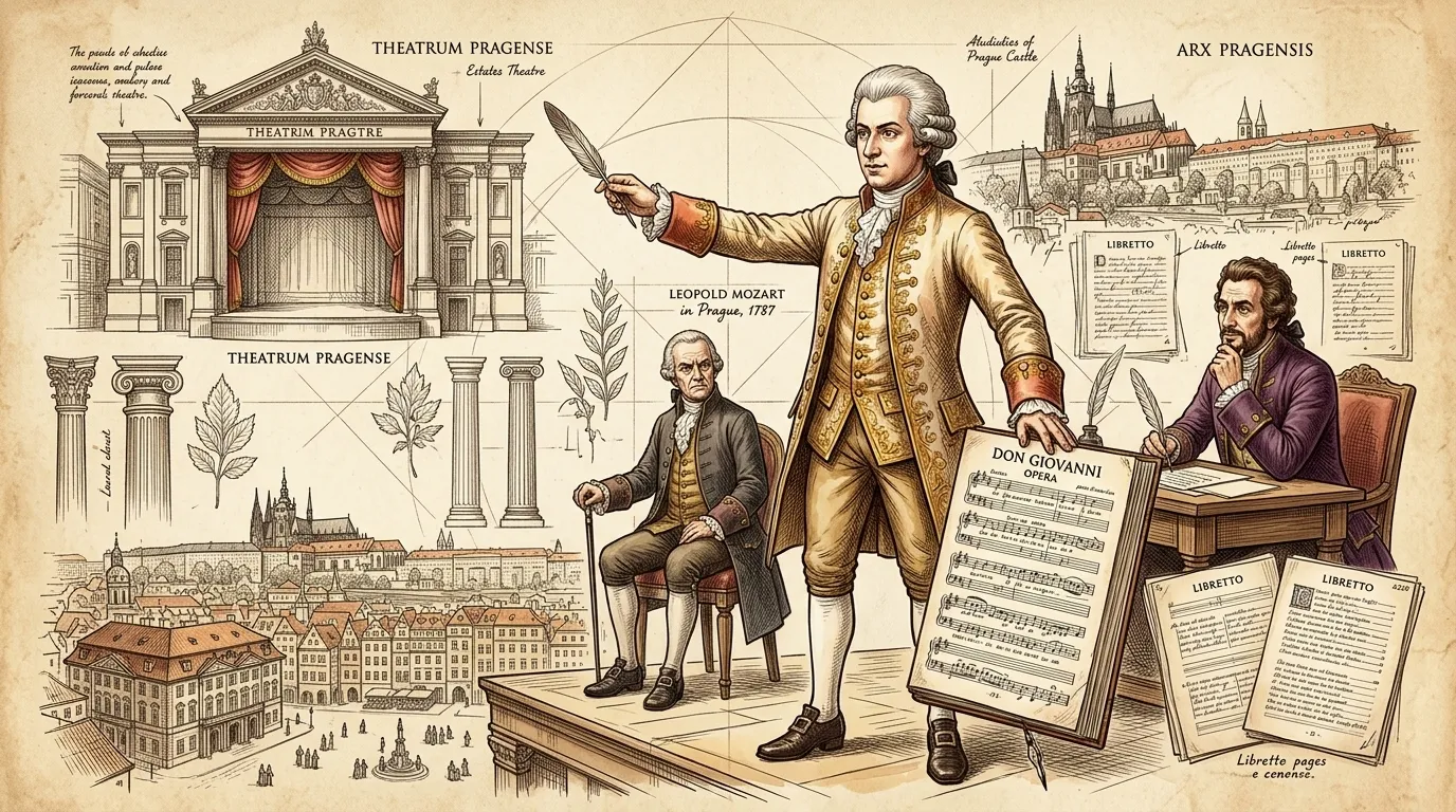 Don Giovanni by Wolfgang Amadeus Mozart (Prague — 1787) — 图书封面 — Wonder Arts