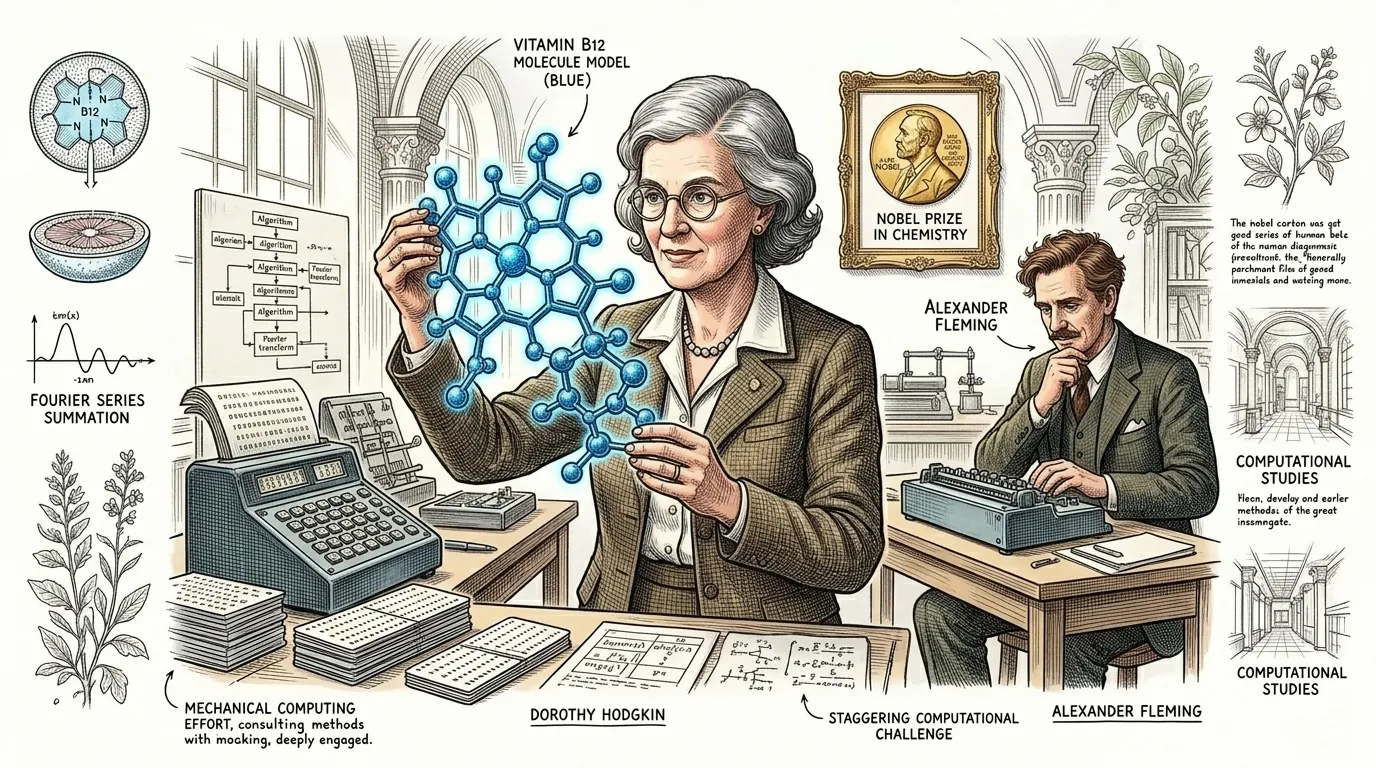 Dorothy Hodgkin — page 5 illustration — Wonder Science Dorothy Hodgkin — page 5 illustration — Wonder Science