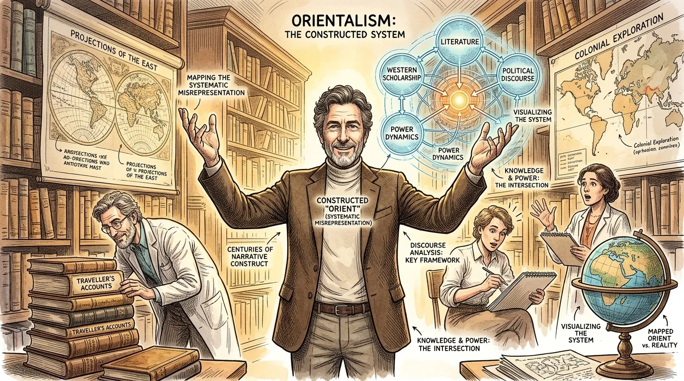 爱德华·萨义德的开创性著作《东方学》揭示了一个深刻的真相:西方对东方的理解不仅仅是一系列观察,而是一个复杂、持久的知识和权力体系,它积极地塑造并常常… 爱德华·萨义德的开创性著作《东方学》揭示了一个深刻的真相:西方对东方的理解不仅仅是一系列观察,而是一个复杂、持久的知识和权力体系,它积极地塑造并常常…