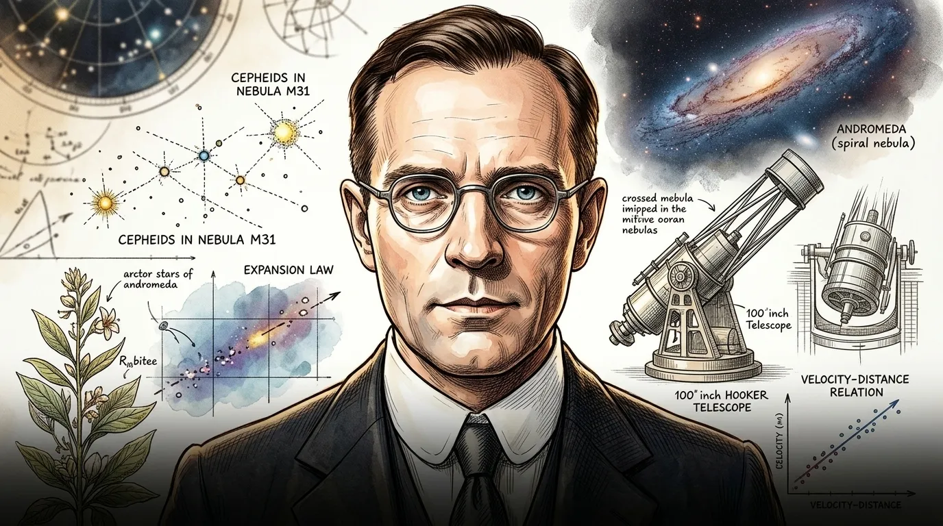 Edwin Hubble — 图书封面 — Wonder Science